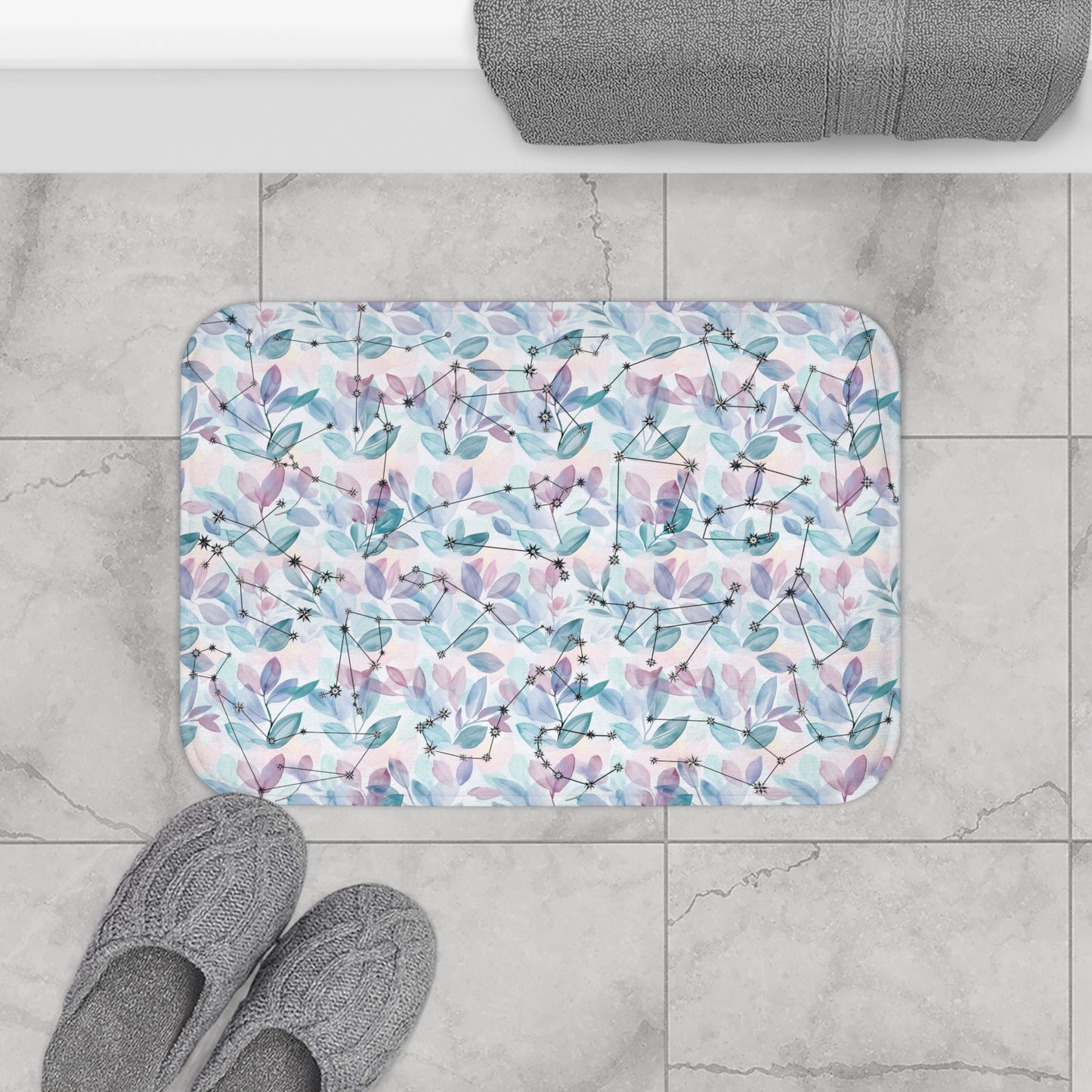 Bath Mat - Zodiac Leaves
