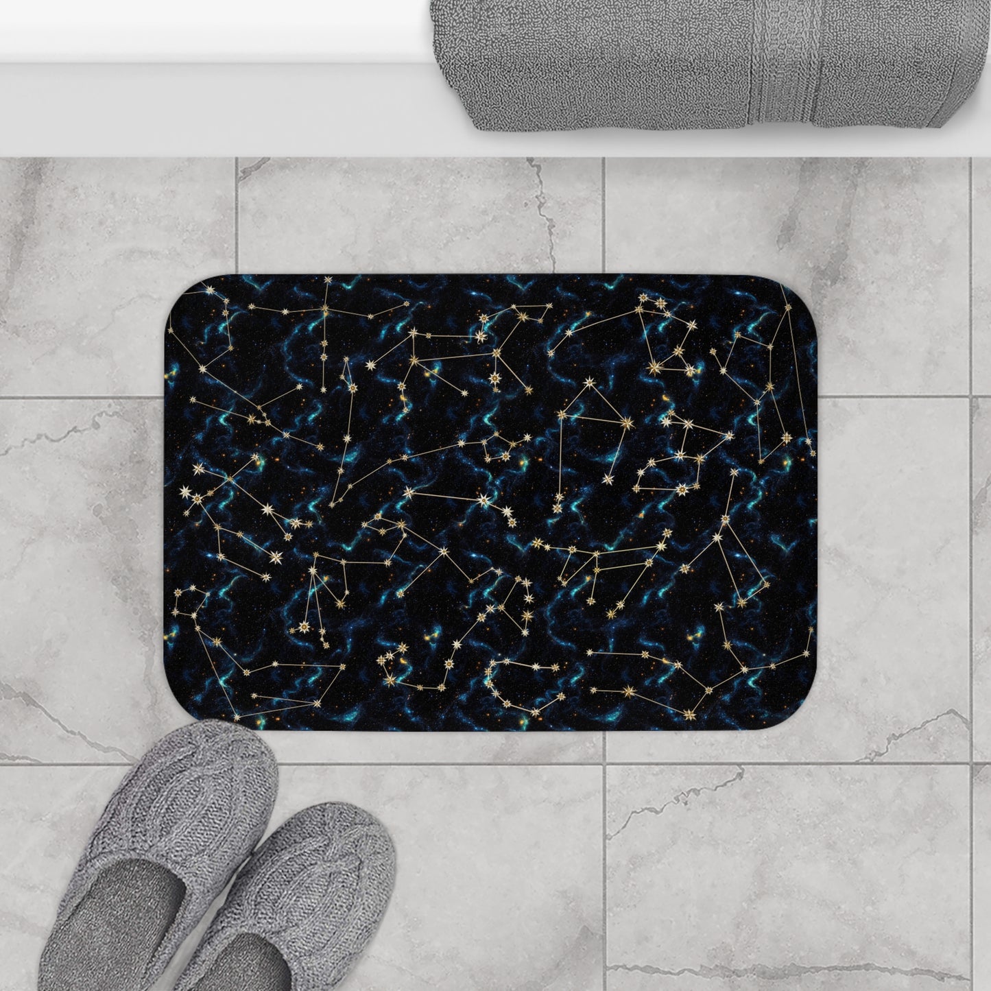 Bath Mat - Zodiac Galaxies