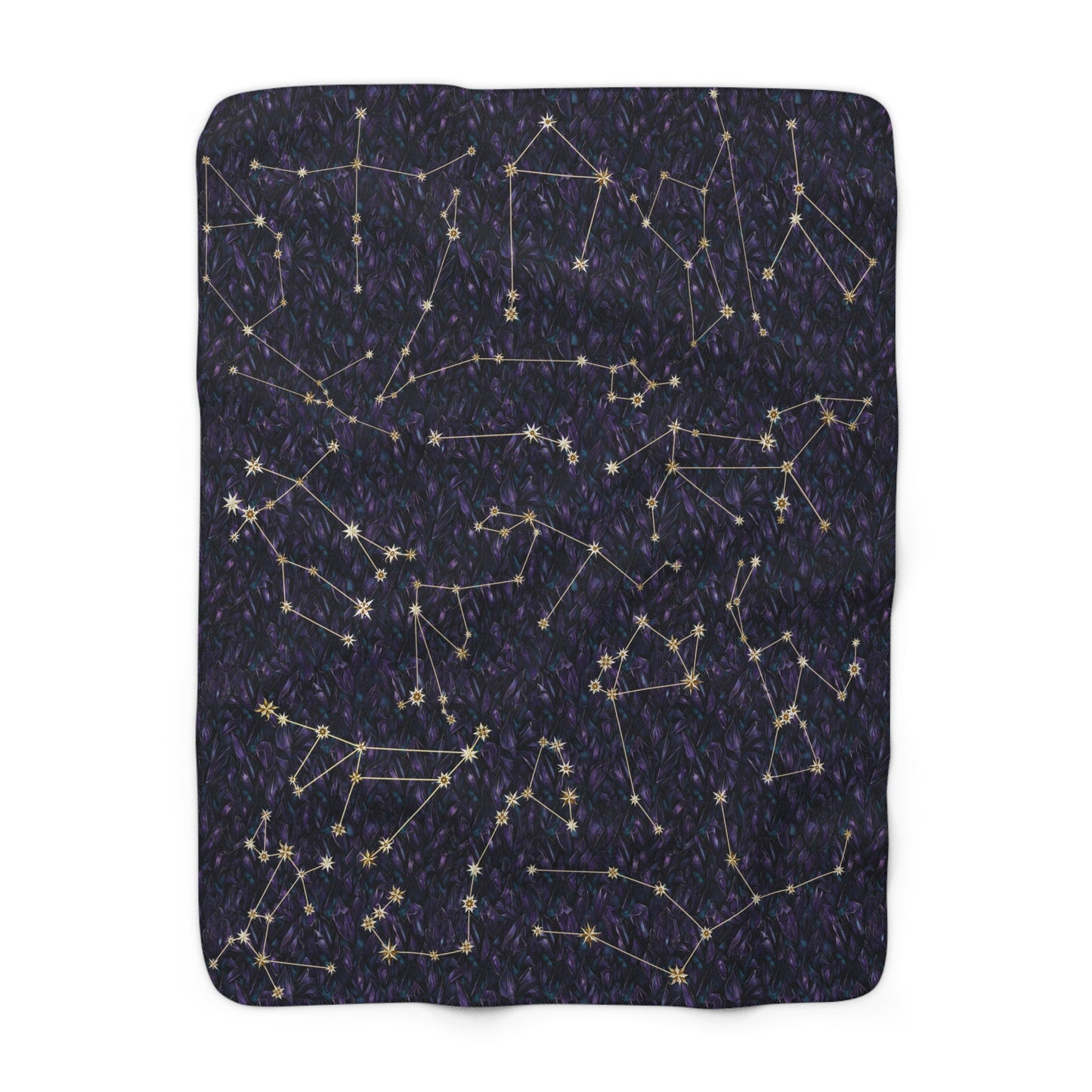 Sherpa Fleece Blanket - Zodiac Crystals