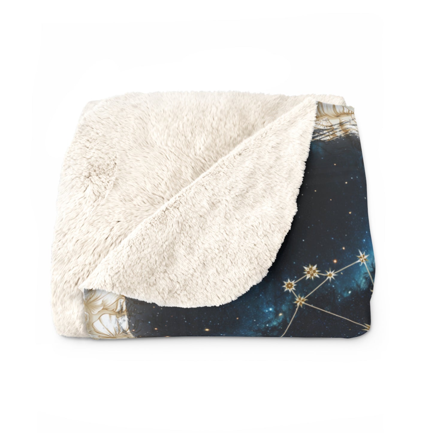 Sherpa Fleece Blanket - Meditation 2 - Shells