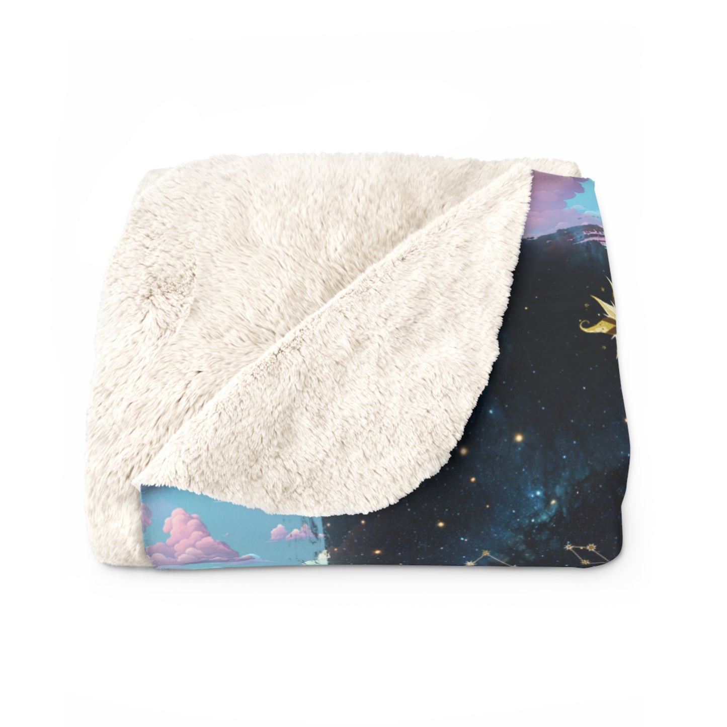Sherpa Fleece Blanket - Meditation 3 - Clouds