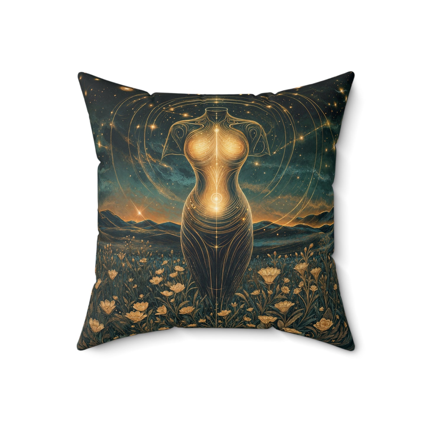 Square Pillow - Meditation 2 - Variant B