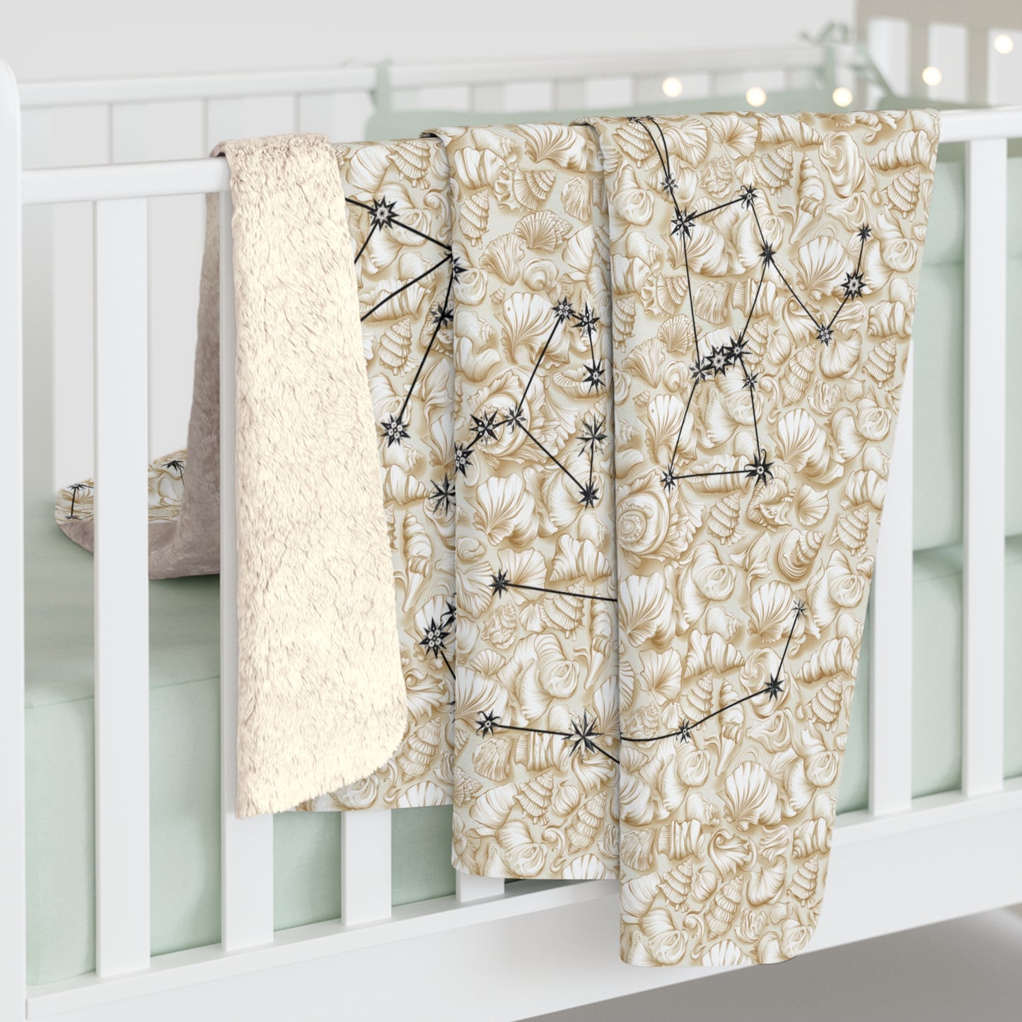 Sherpa Fleece Blanket - Zodiac Shells
