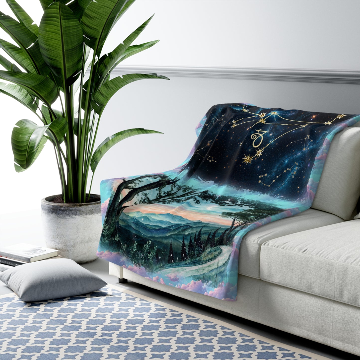 Sherpa Fleece Blanket - Meditation 3 - Clouds