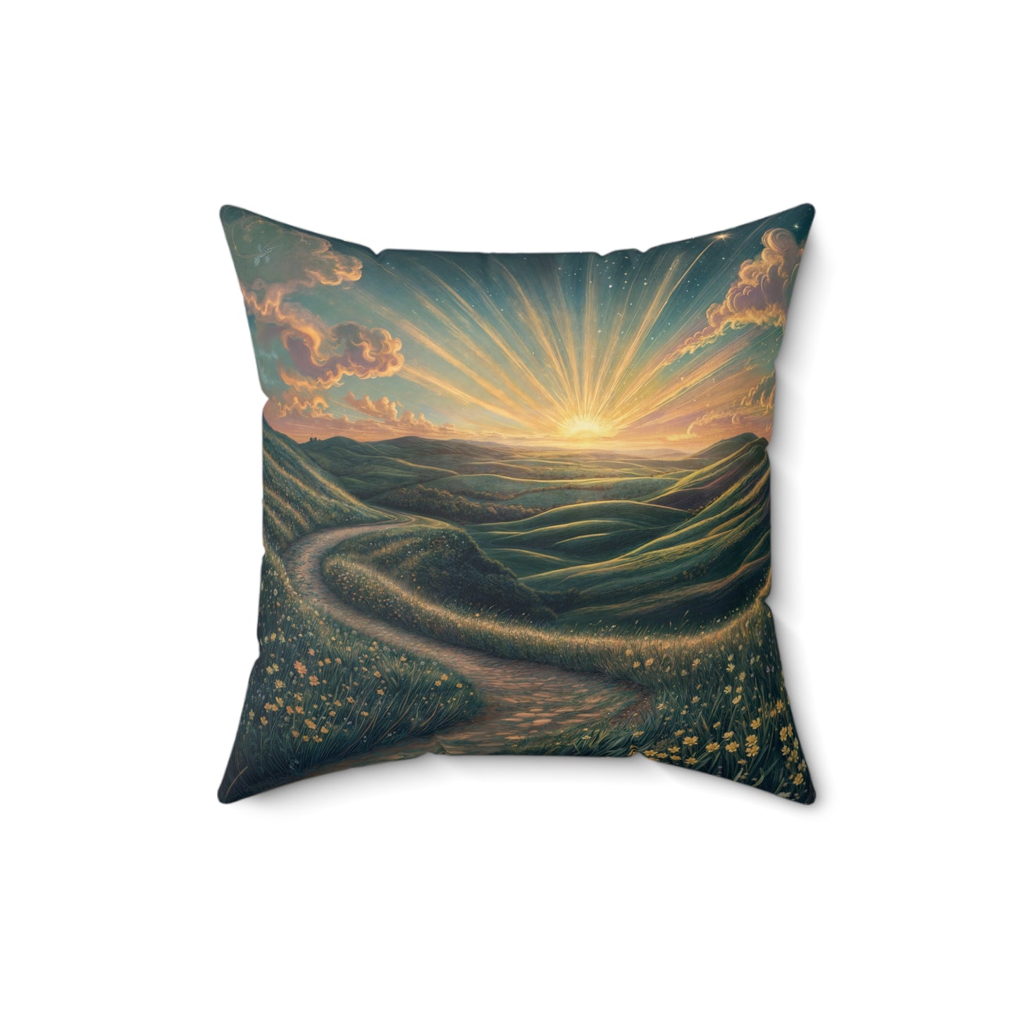 Square Pillow - Meditation 2 - Variant C