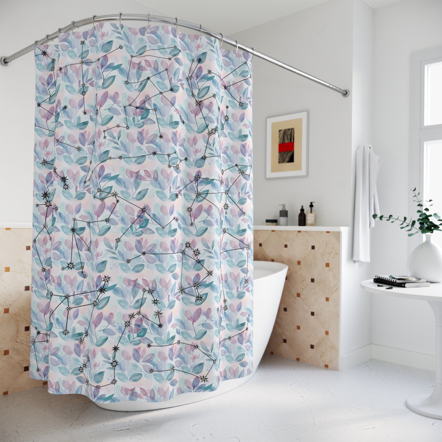 Shower Curtains - Zodiac Leaves