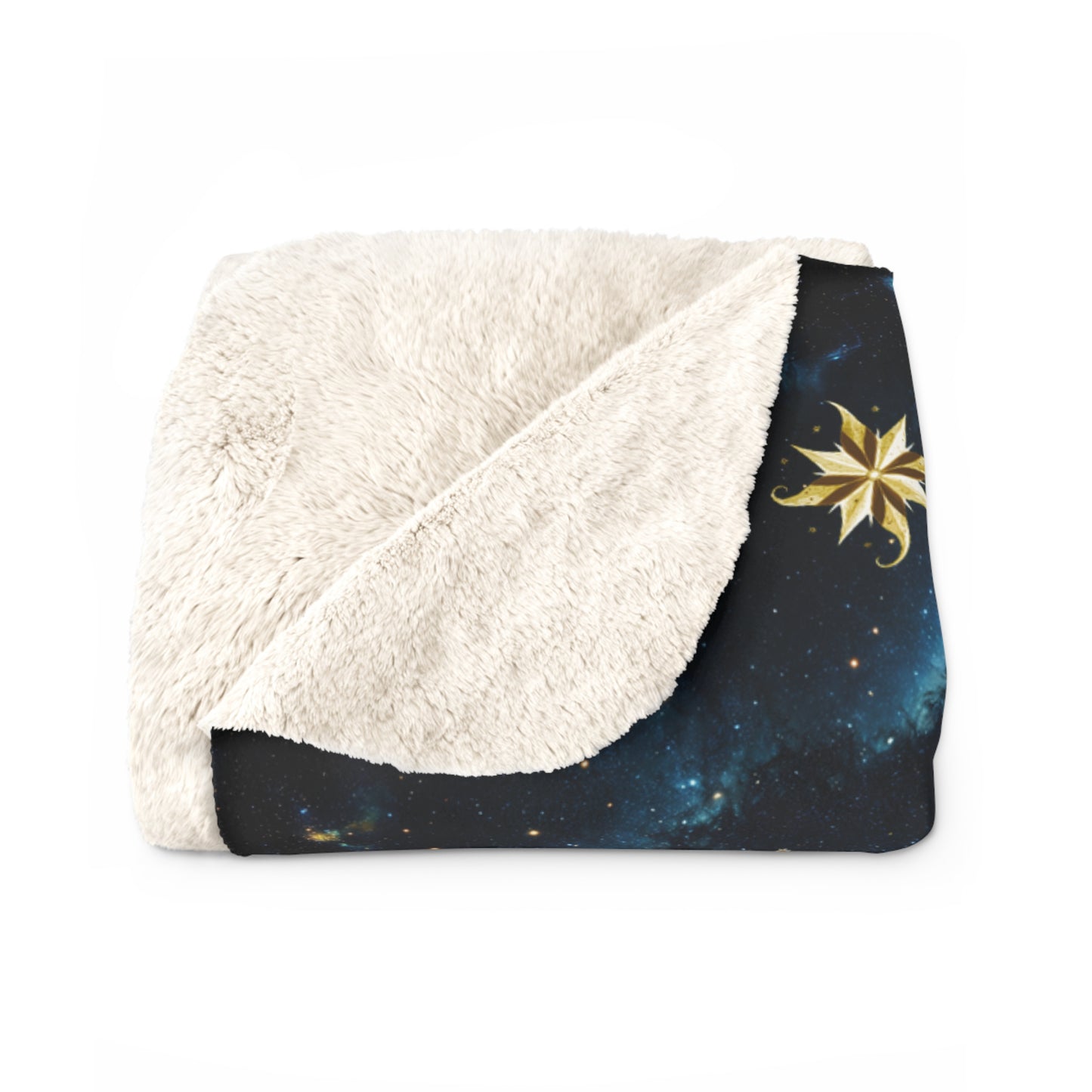 Sherpa Fleece Blanket - Meditation 3 - Galaxies