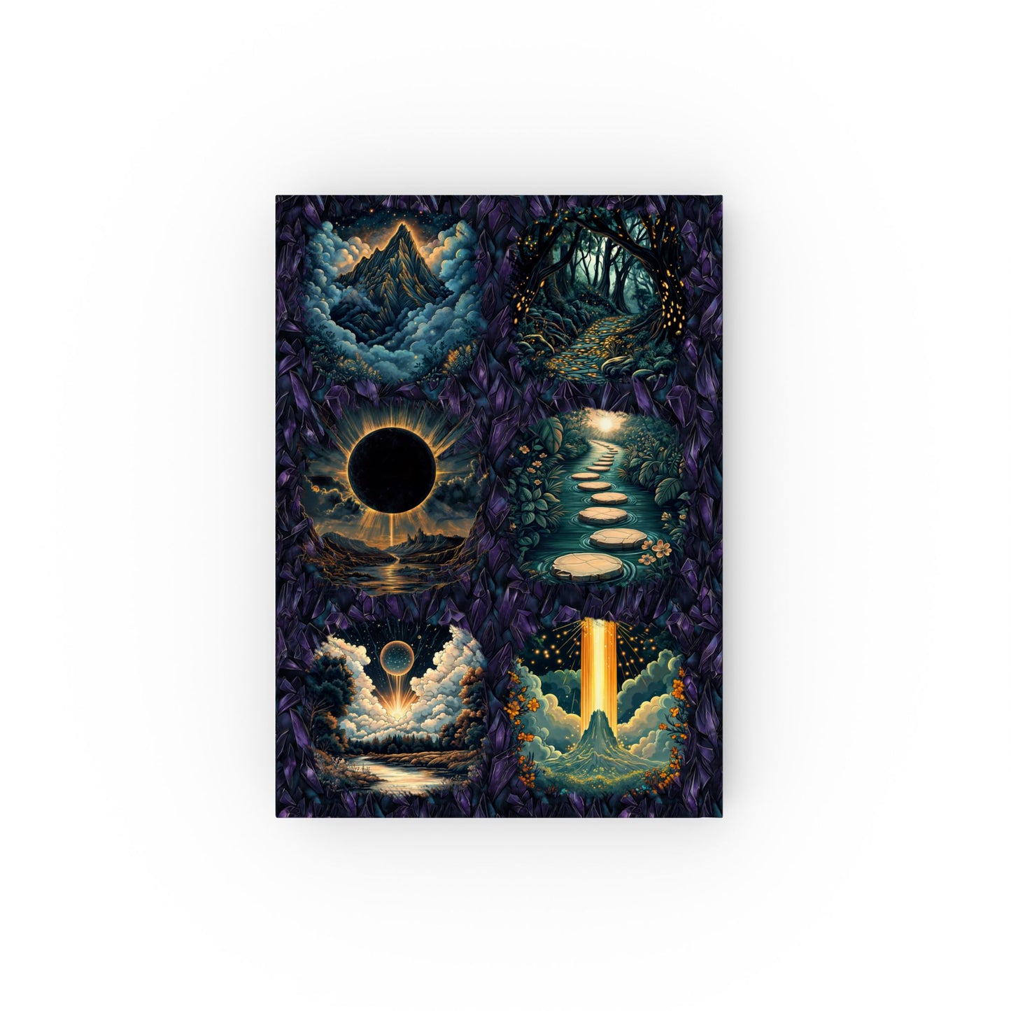 Hard Backed Journal - Meditation 1 - Crystals