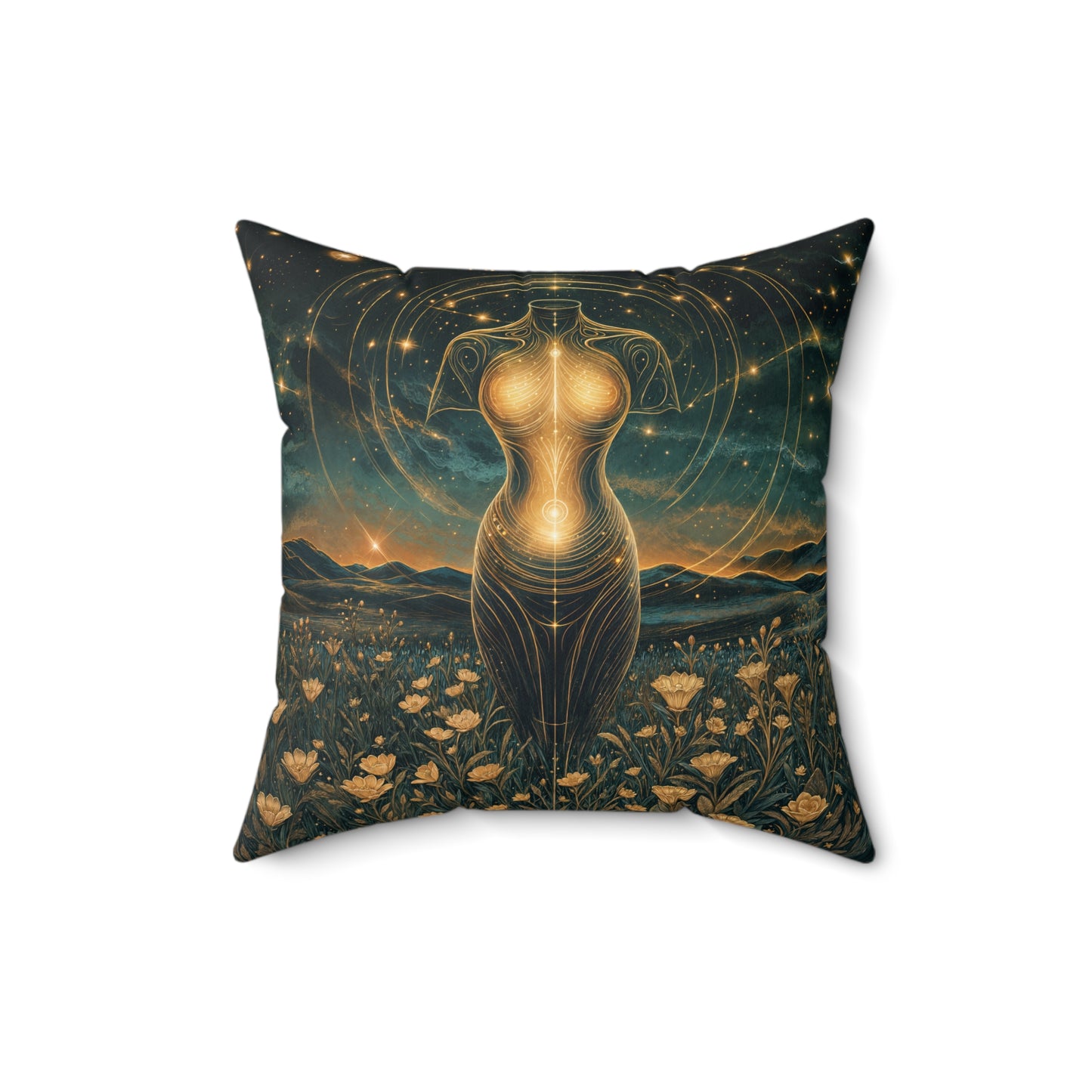 Square Pillow - Meditation 2 - Variant B