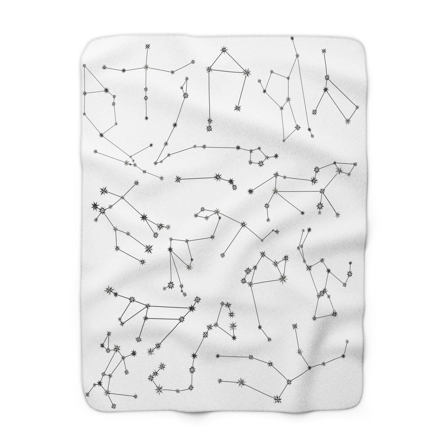 Sherpa Fleece Blanket - Zodiac White
