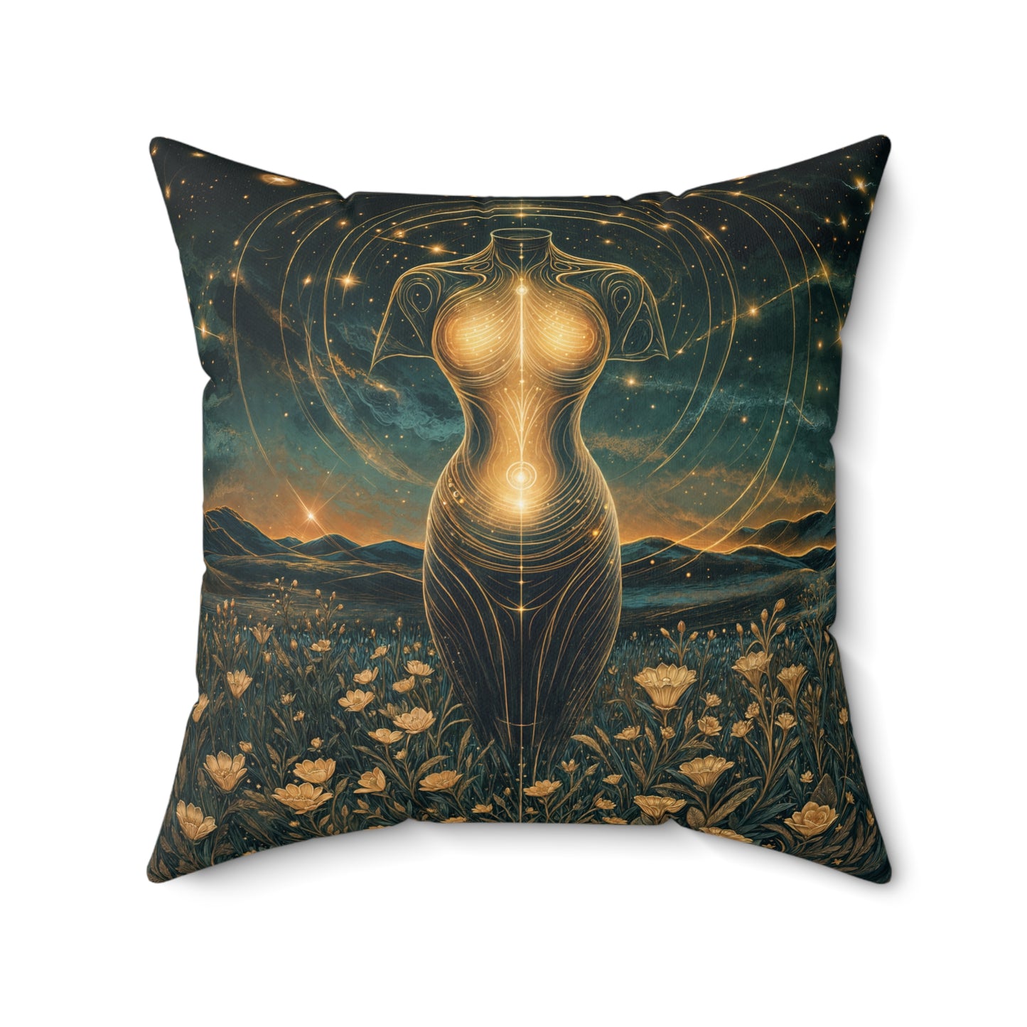 Square Pillow - Meditation 2 - Variant B