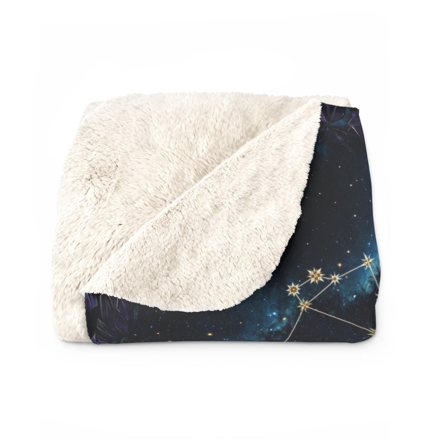 Sherpa Fleece Blanket - Meditation 2 - Crystals