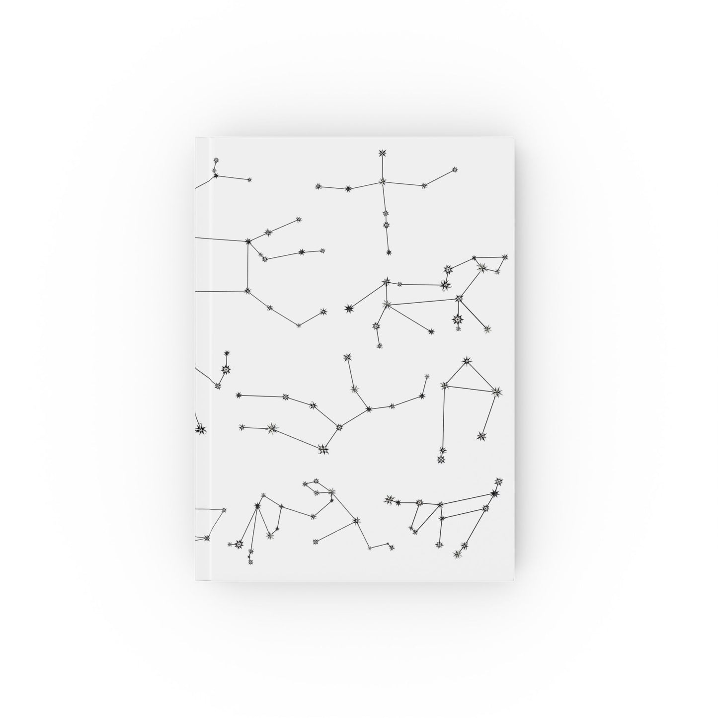 Hard Backed Journal - Zodiac White