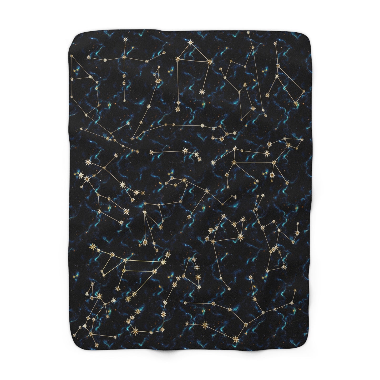 Sherpa Fleece Blanket - Zodiac Galaxies