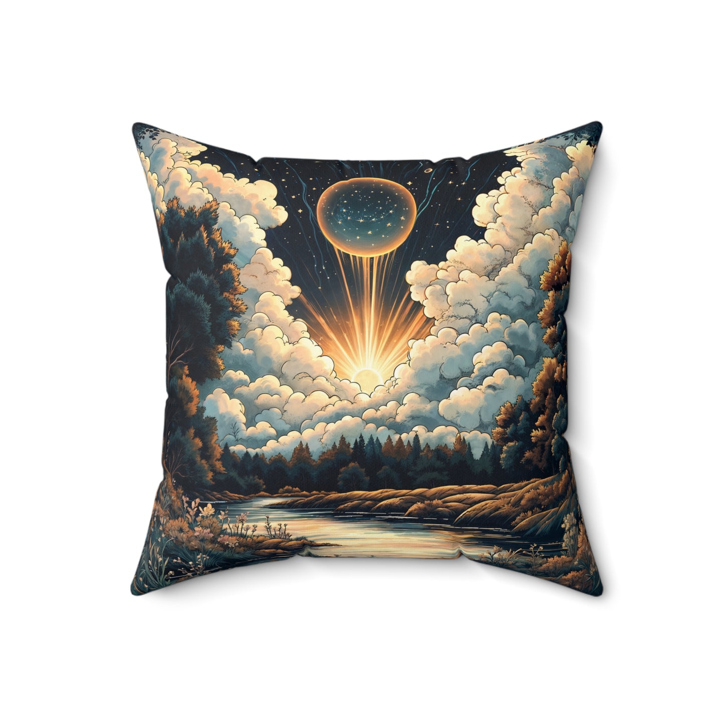 Square Pillow - Meditation 1 - Variant C