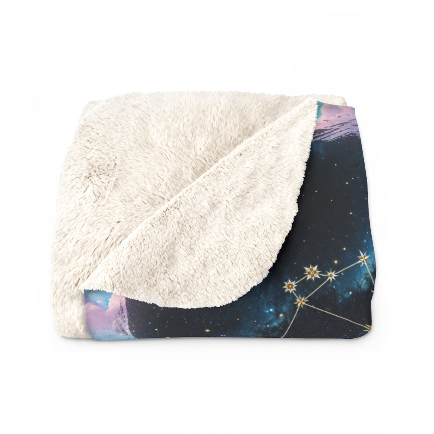 Sherpa Fleece Blanket - Meditation 2 - Clouds