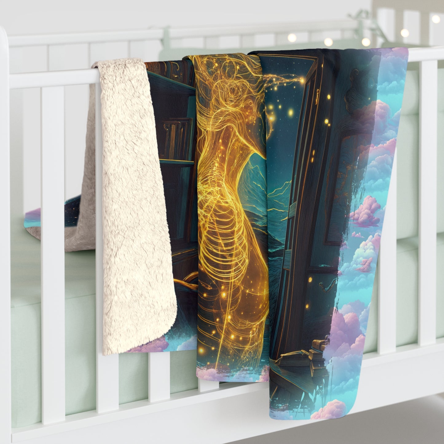 Sherpa Fleece Blanket - Meditation 2 - Clouds