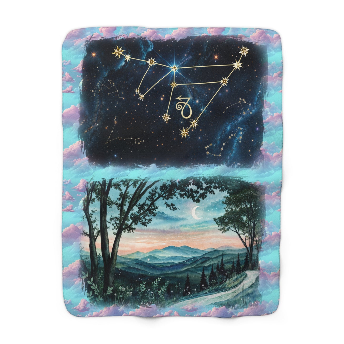 Sherpa Fleece Blanket - Meditation 3 - Clouds