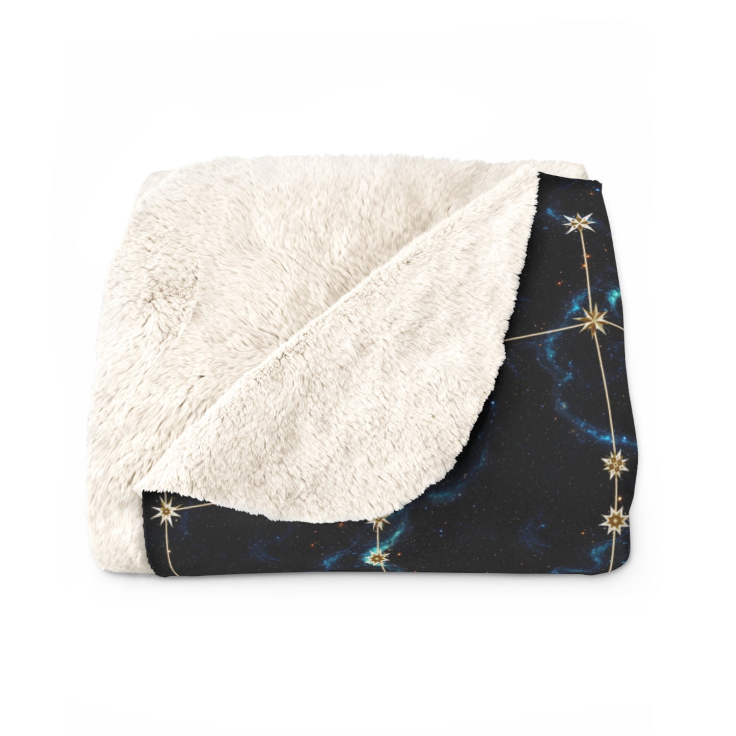 Sherpa Fleece Blanket - Zodiac Galaxies