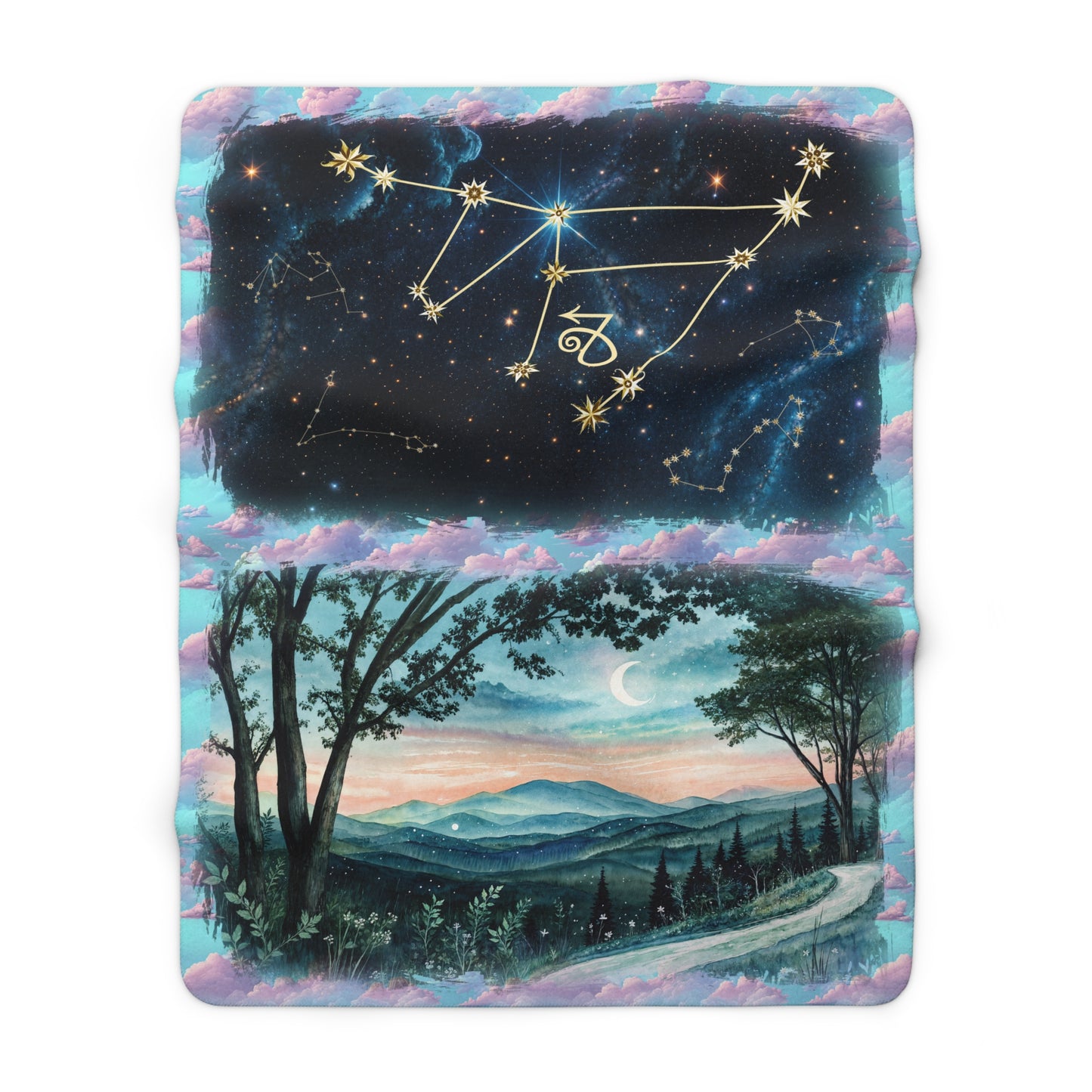 Sherpa Fleece Blanket - Meditation 3 - Clouds