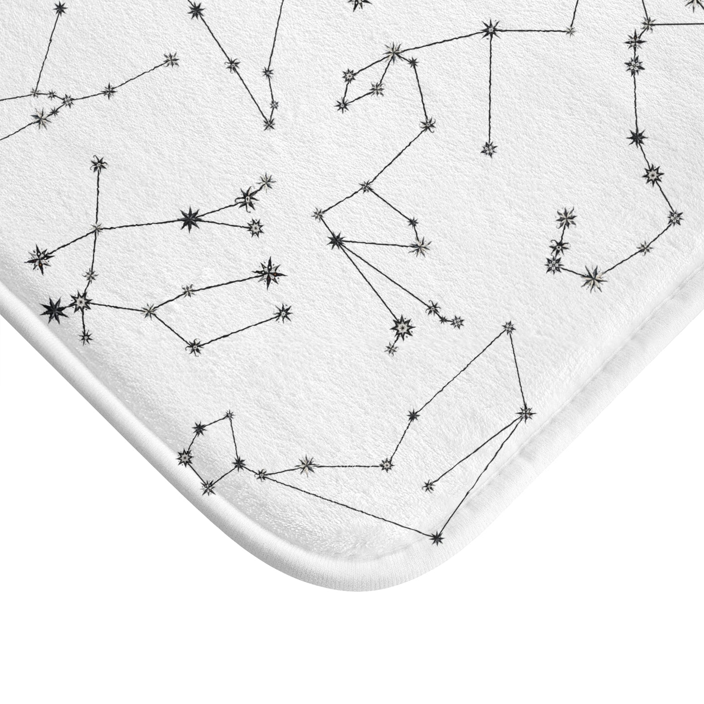 Bath Mat - Zodiac White