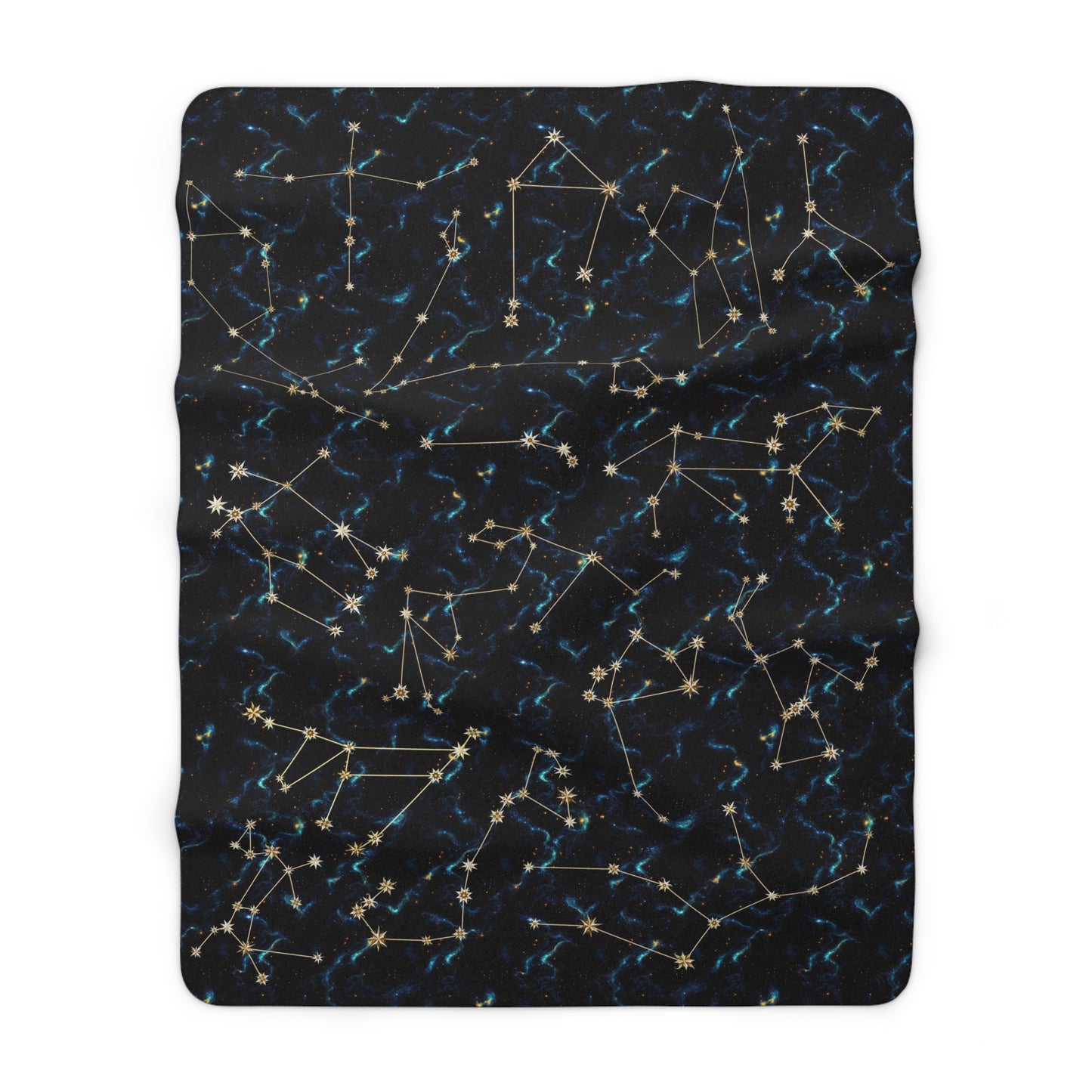 Sherpa Fleece Blanket - Zodiac Galaxies