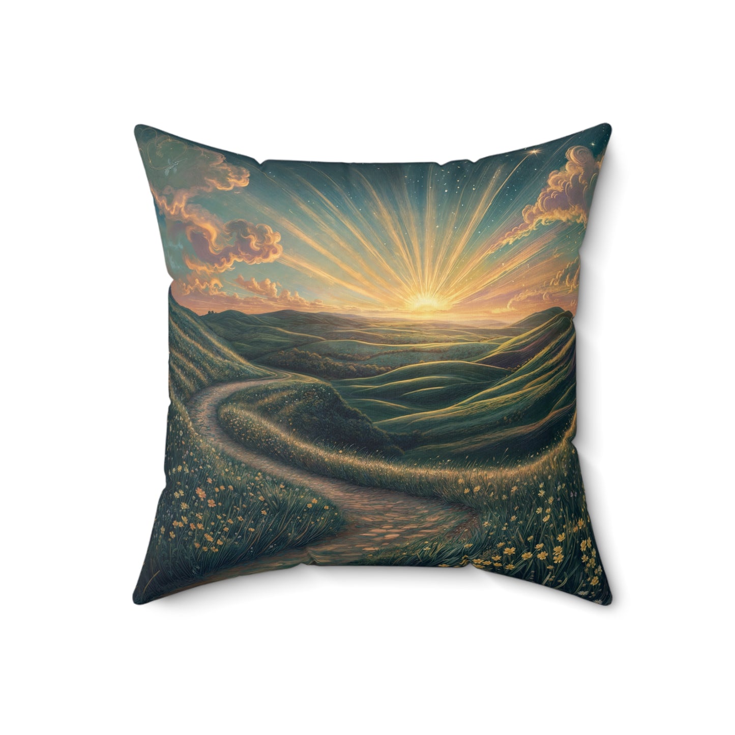 Square Pillow - Meditation 2 - Variant C