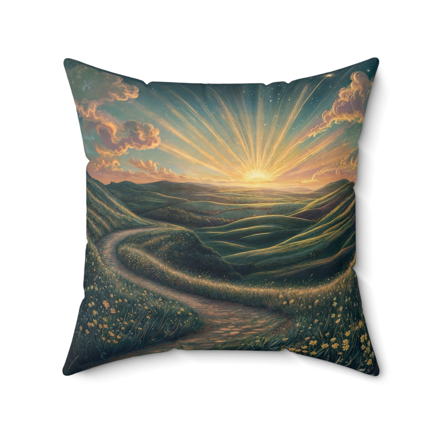 Square Pillow - Meditation 2 - Variant C
