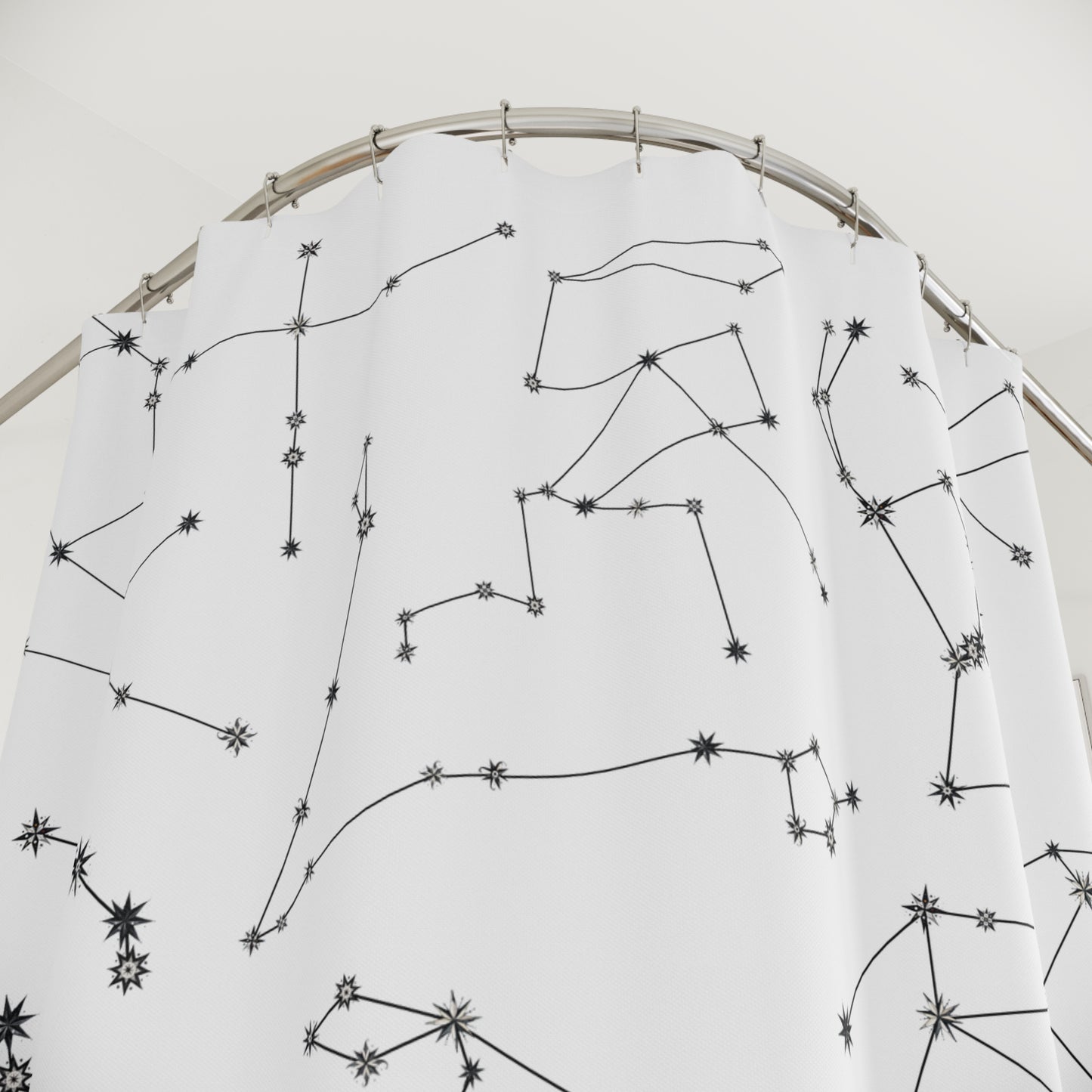 Shower Curtains - Zodiac White