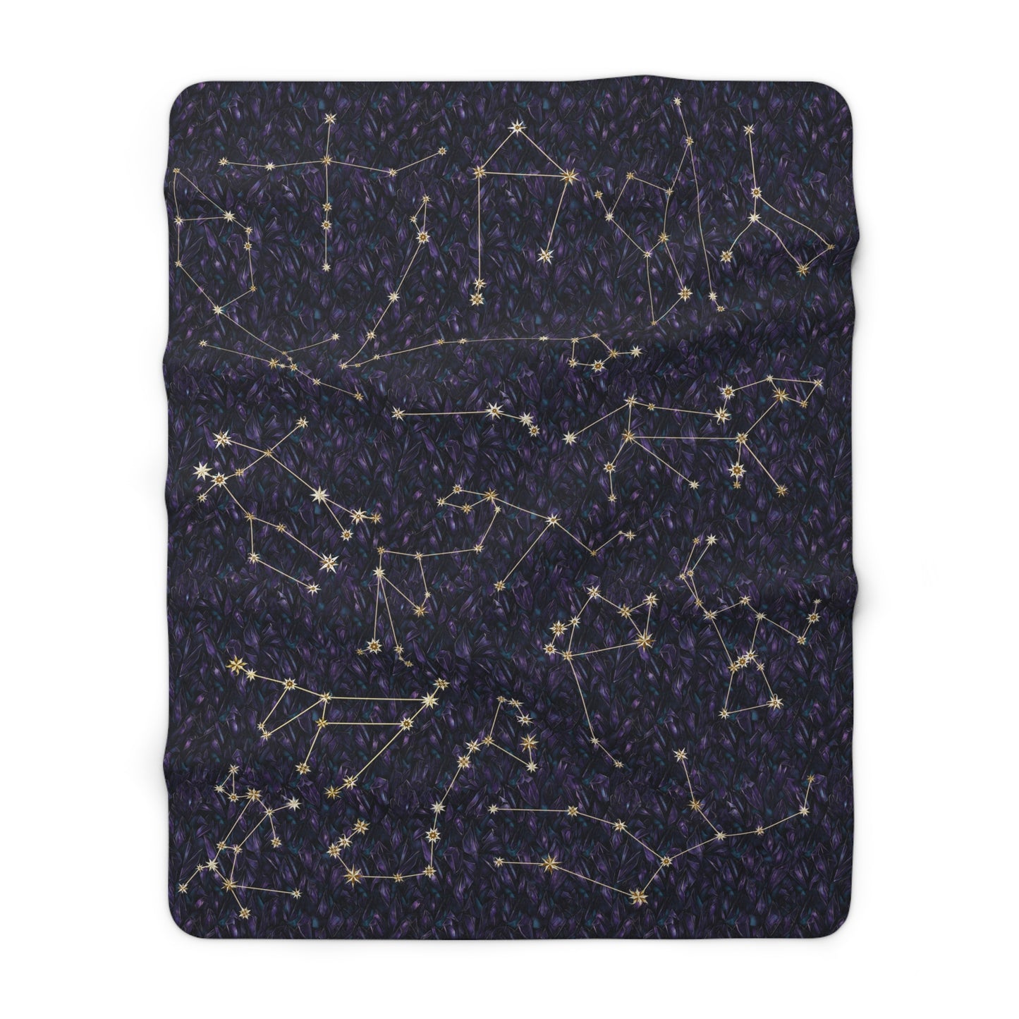 Sherpa Fleece Blanket - Zodiac Crystals