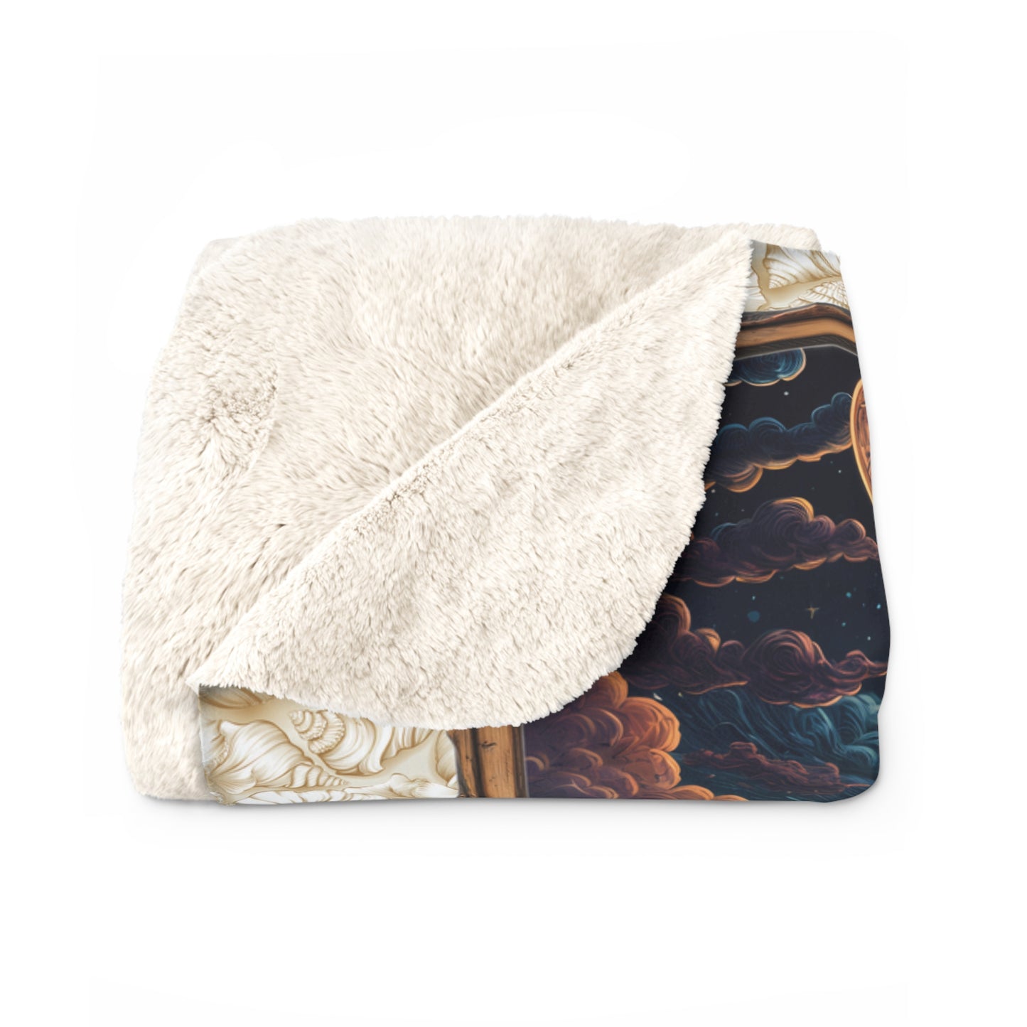 Sherpa Fleece Blanket - Meditation 1 - Shells