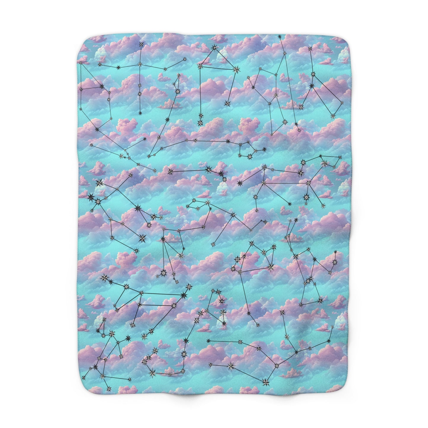 Sherpa Fleece Blanket - Zodiac Clouds