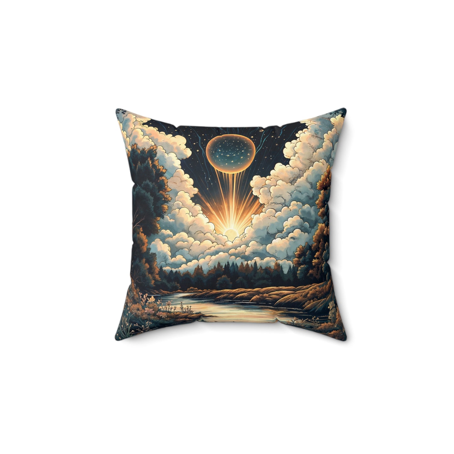 Square Pillow - Meditation 1 - Variant C