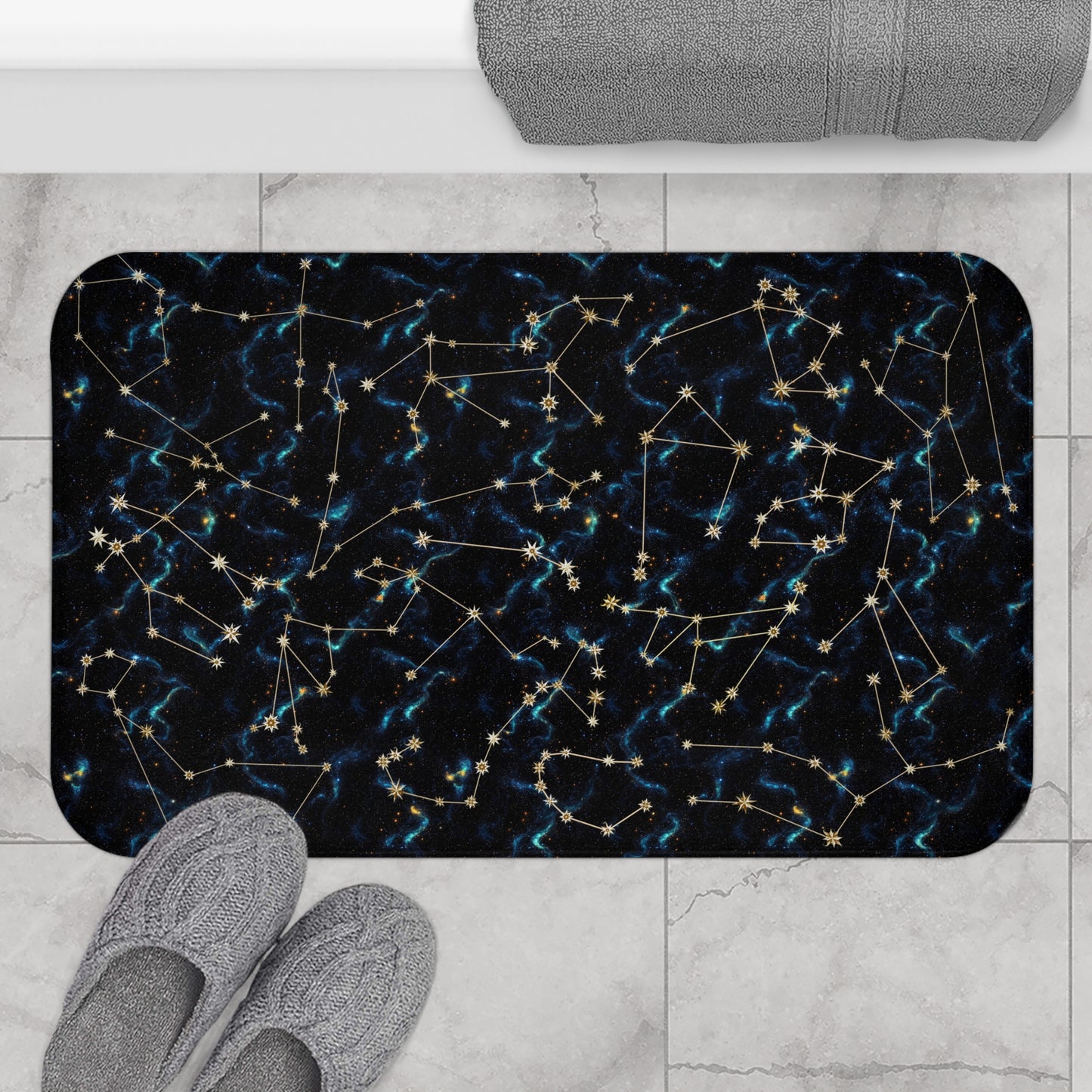 Bath Mat - Zodiac Galaxies