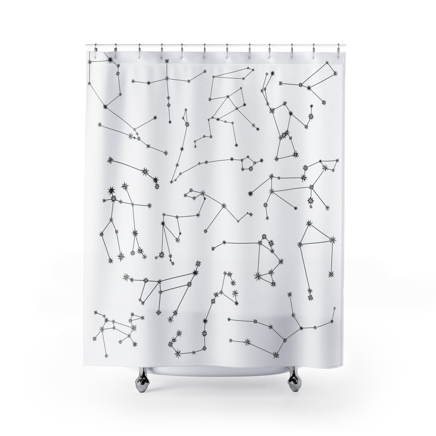Shower Curtains - Zodiac White