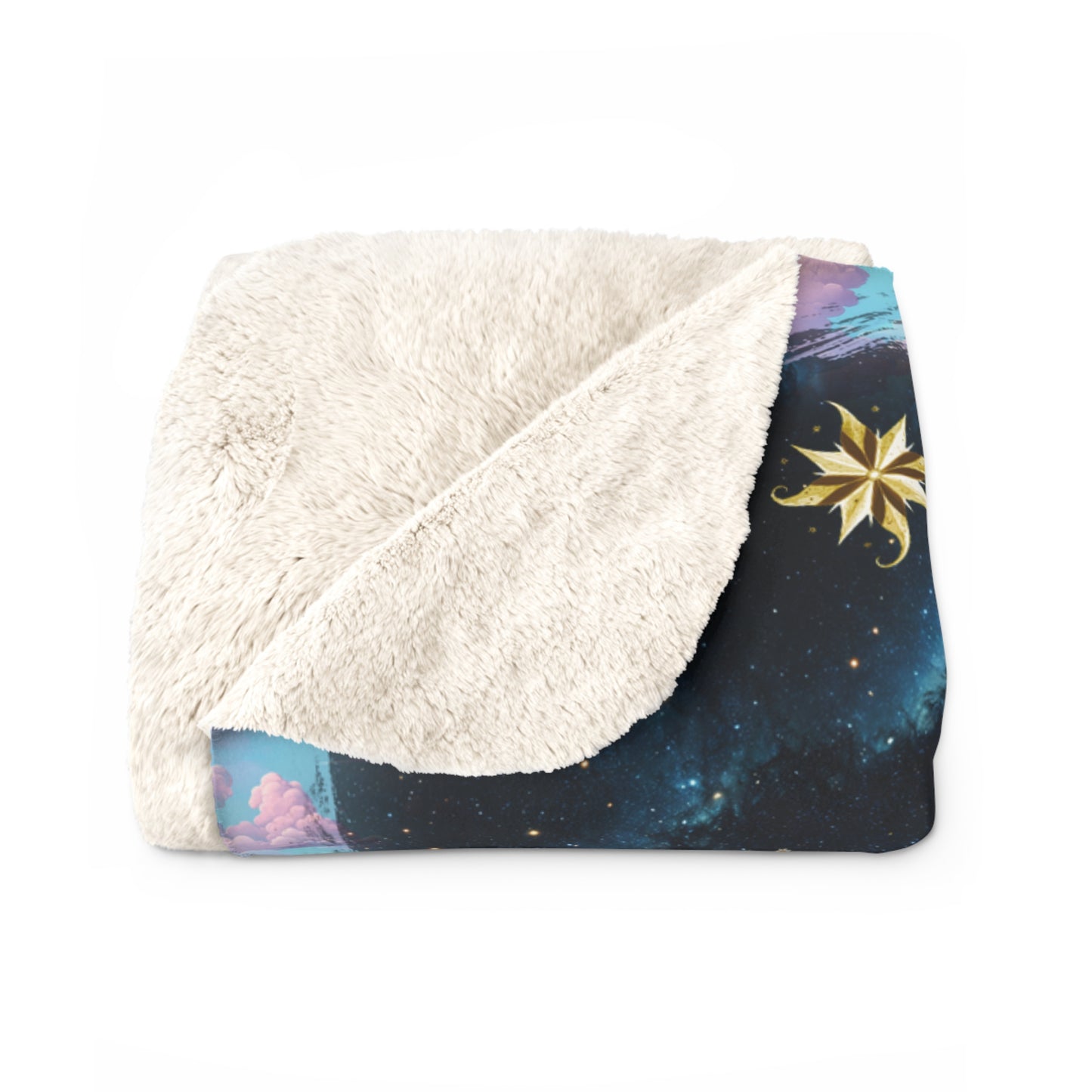 Sherpa Fleece Blanket - Meditation 3 - Clouds