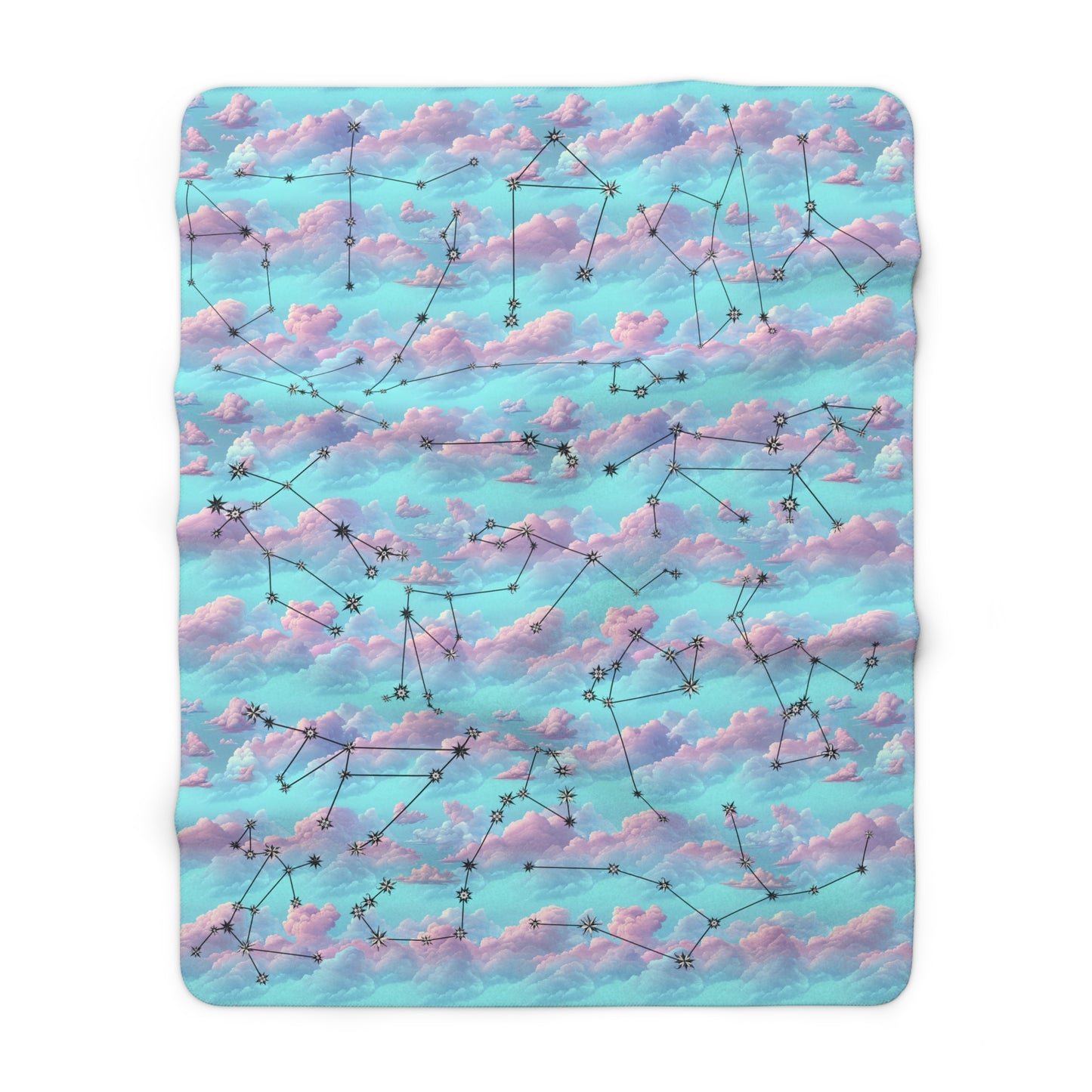 Sherpa Fleece Blanket - Zodiac Clouds