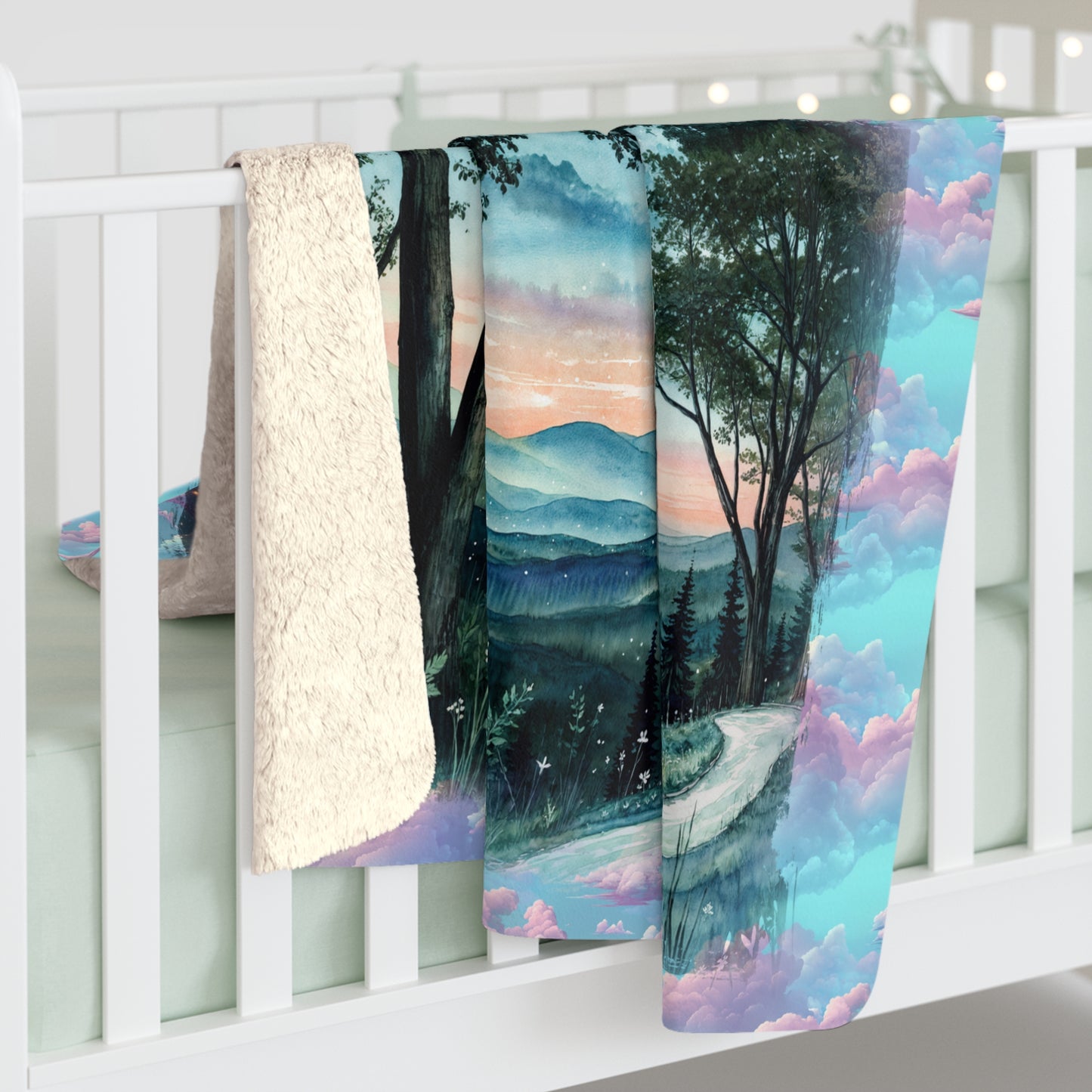 Sherpa Fleece Blanket - Meditation 3 - Clouds
