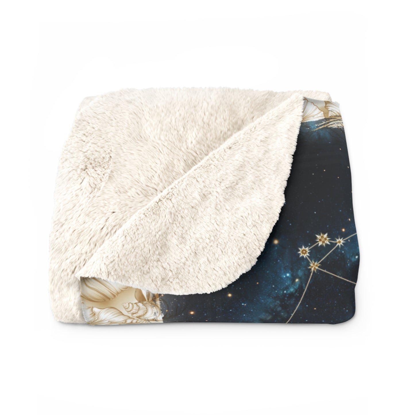 Sherpa Fleece Blanket - Meditation 2 - Shells
