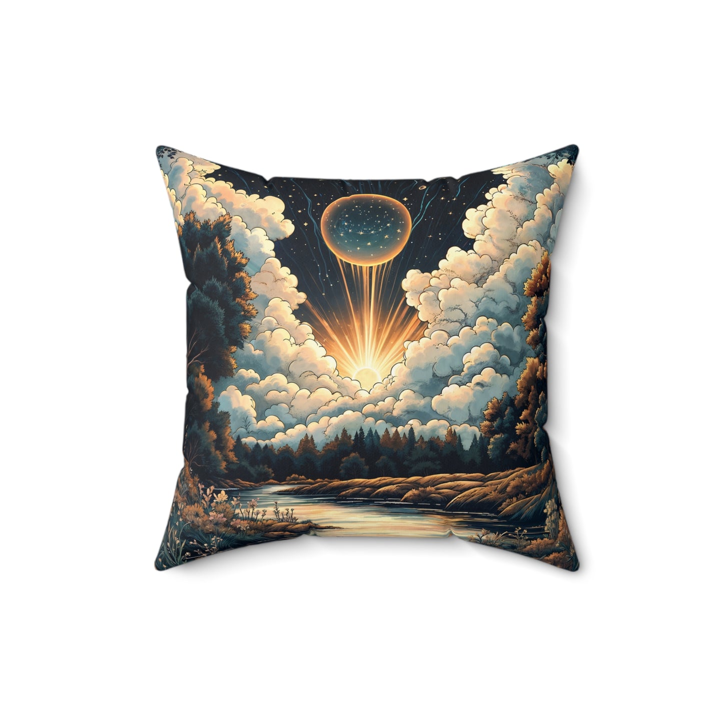 Square Pillow - Meditation 1 - Variant C