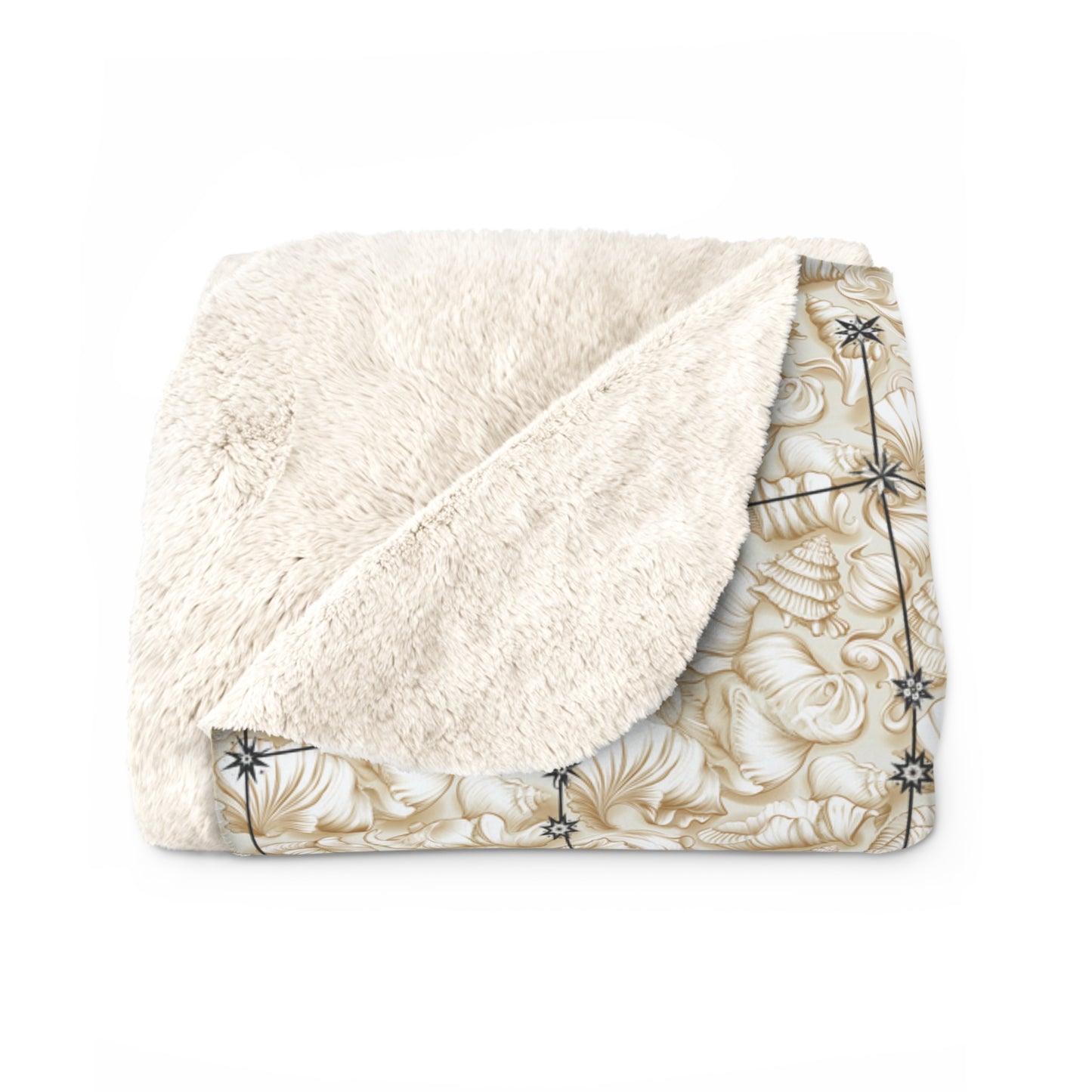 Sherpa Fleece Blanket - Zodiac Shells