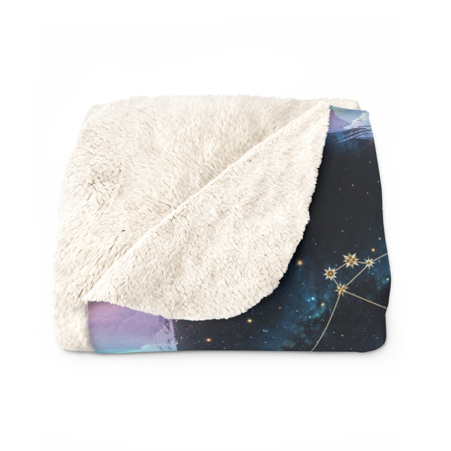 Sherpa Fleece Blanket - Meditation 2 - Clouds