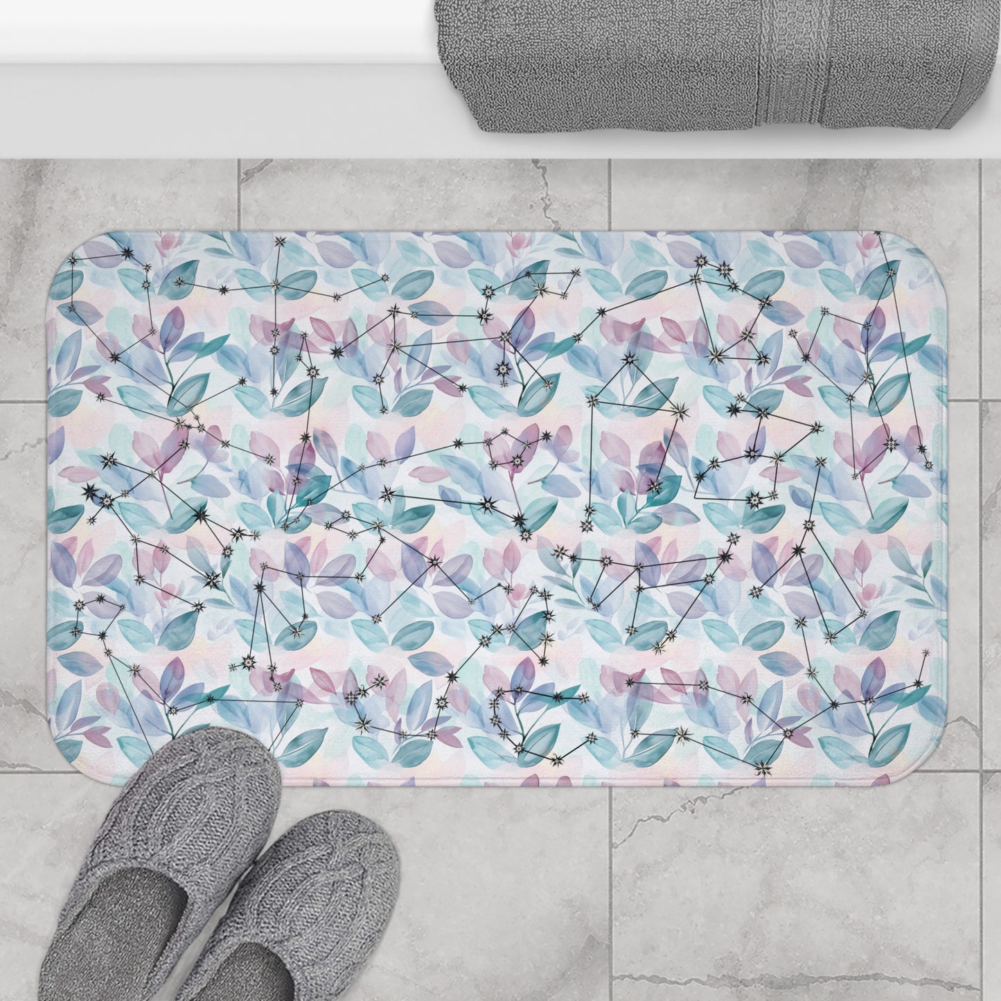 Bath Mat - Zodiac Leaves