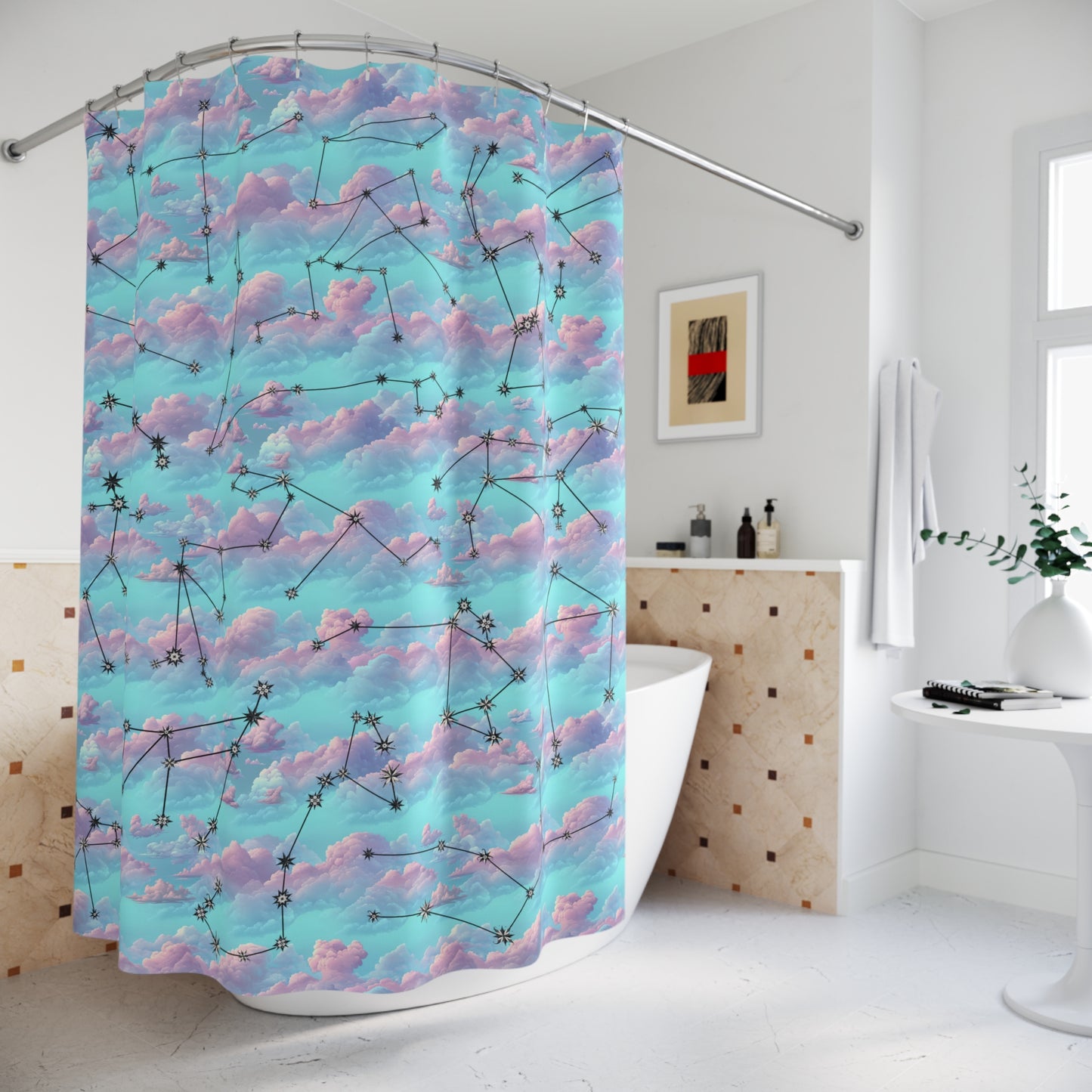 Shower Curtains - Zodiac Clouds