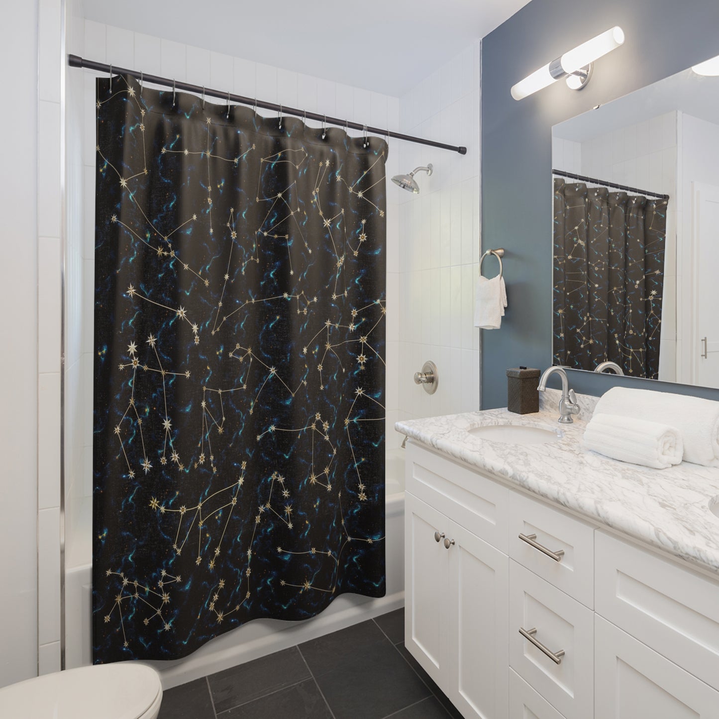 Shower Curtains - Zodiac Galaxies