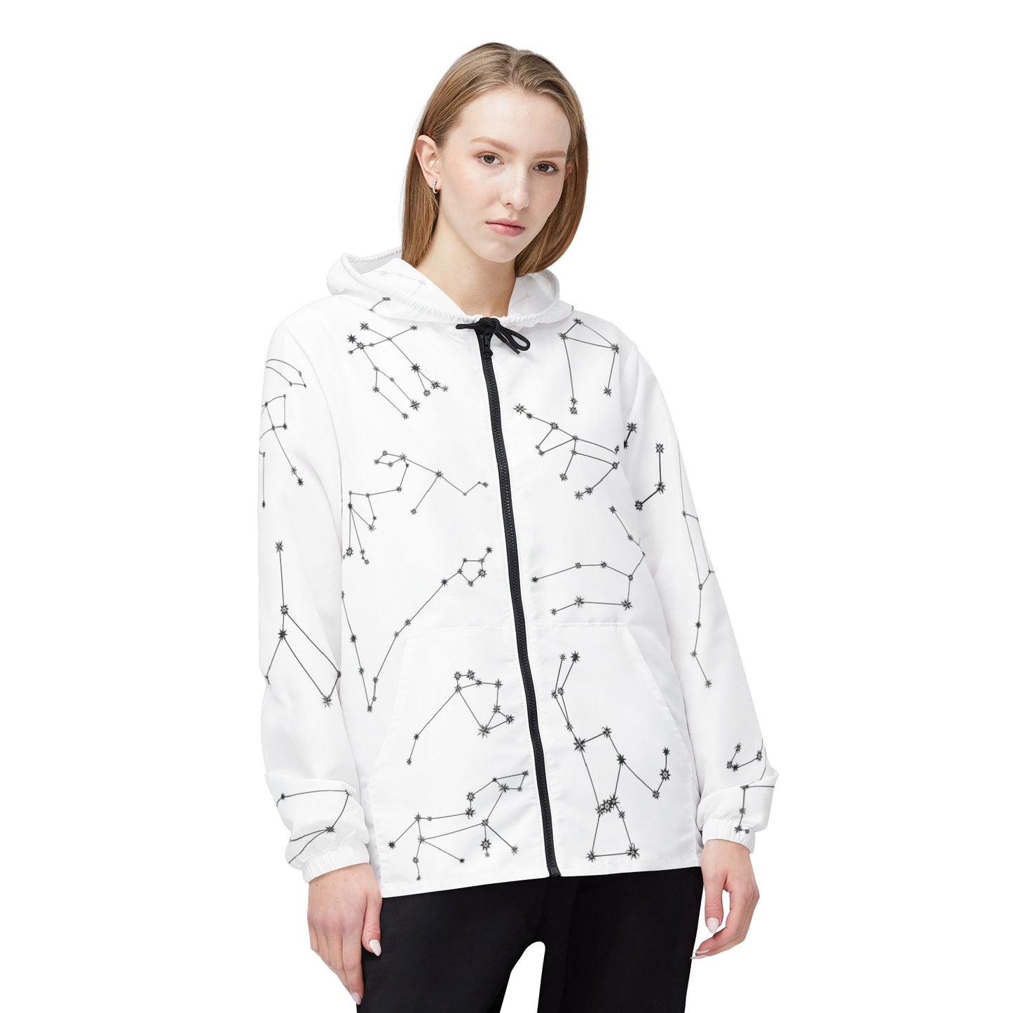 Windbreaker Jacket - Zodiac - White