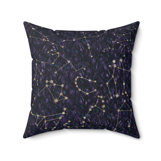 Square Pillow - Zodiac Crystals