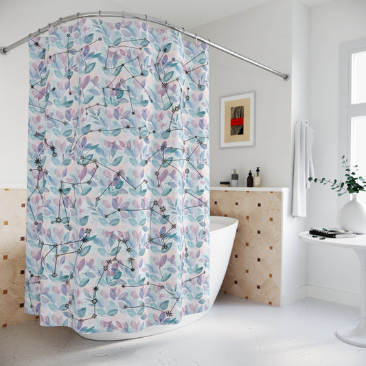 Shower Curtains - Zodiac Leaves