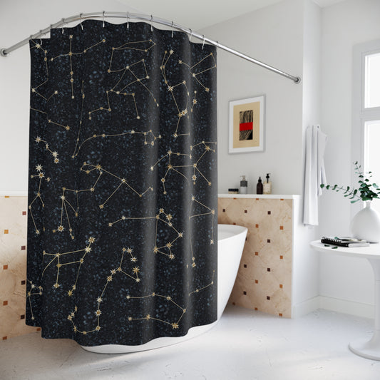 Shower Curtains - Zodiac Flowers