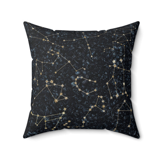 Square Pillow - Zodiac Flowers